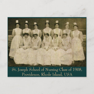 St Joseph School of Nursing Class of 1908 Postcard