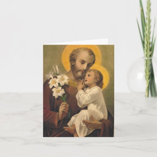 St Joseph Spiritual Bouquet Card