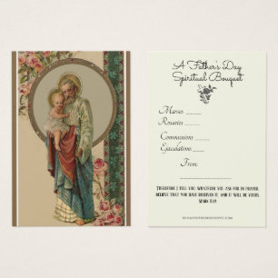 St. Joseph Spiritual Bouquet Prayer Holy Card