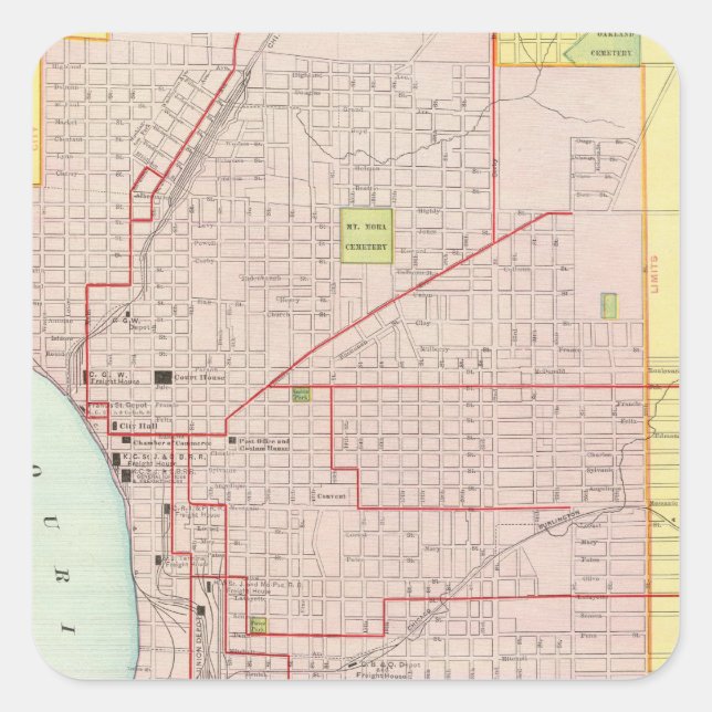 St. Joseph Square Sticker (Front)