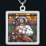 St. Joseph Stained Glass Window Necklace<br><div class="desc">St. Joseph Stained Glass Window Necklace</div>