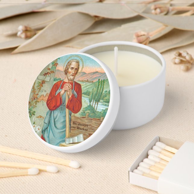 St. Joseph the Worker (BK 31) Mini Candle Favors (Insitu)
