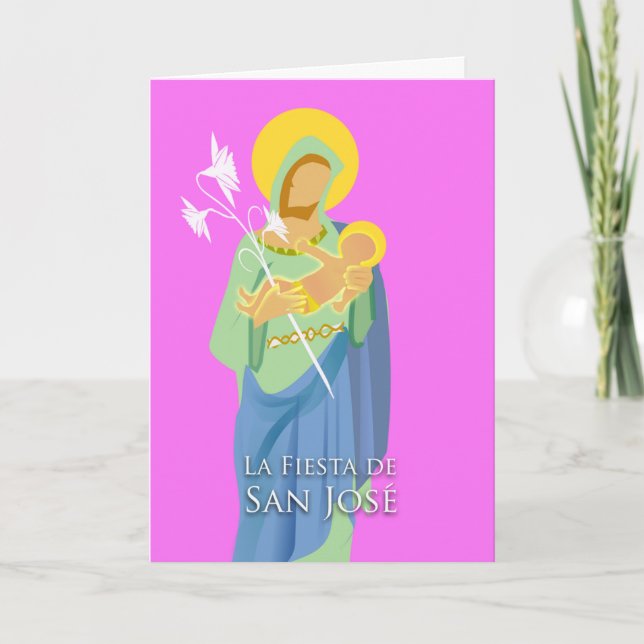 St. Joseph the Worker Feast Day in Spanish Card (Front)