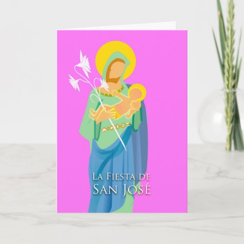 St Joseph the Worker Feast Day in Spanish Card