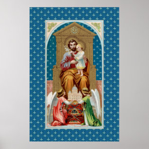St Joseph, Toddler CC; Angels w/ Vatican Model Poster