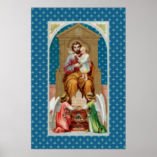 St Joseph, Toddler CC; Angels w/ Vatican Model Poster