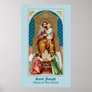 St Joseph, Toddler CC; Angels w/ Vatican Model Poster