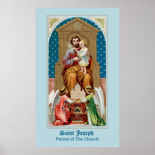 St Joseph Toddler CC Angels w Vatican Model Poster