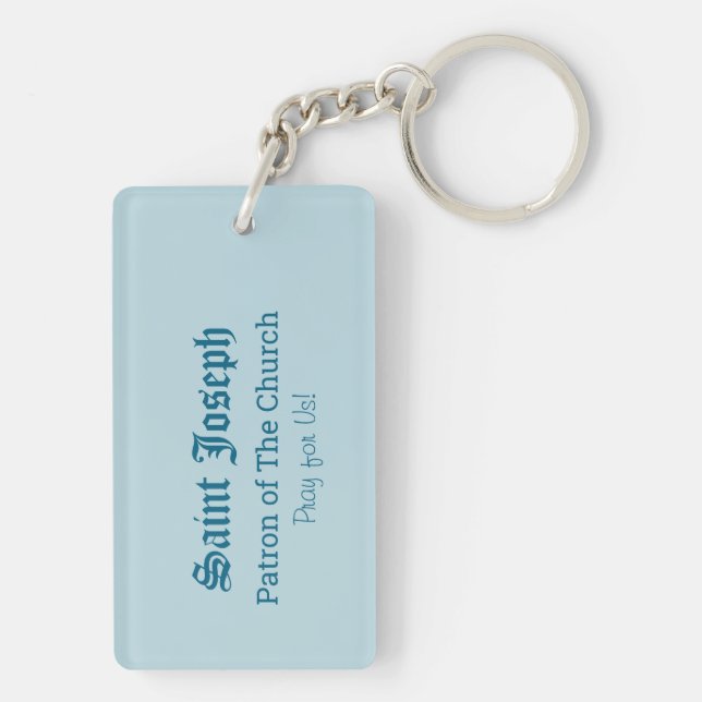 St. Joseph, Toddler CC, Angels with Vatican Model Keychain (Back)