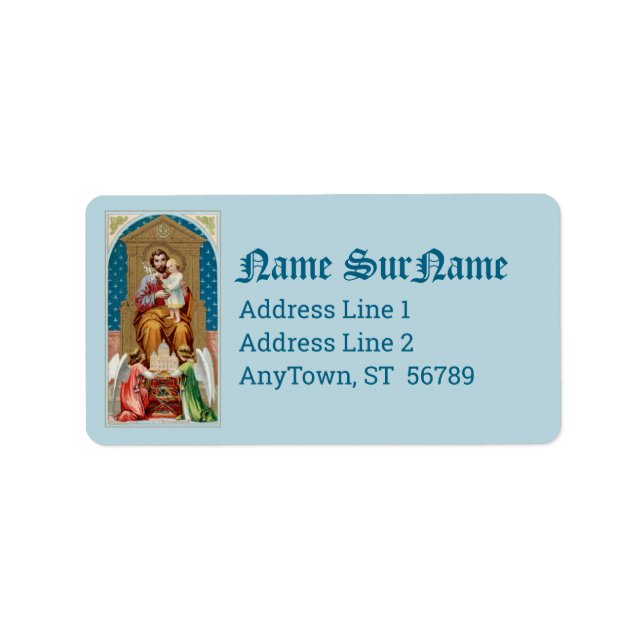 St. Joseph, Toddler CC, Angels with Vatican Model Label (Front)