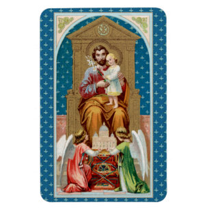 St. Joseph, Toddler CC, Angels with Vatican Model Magnet