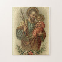 St.Joseph with the Baby Jesus Lilies