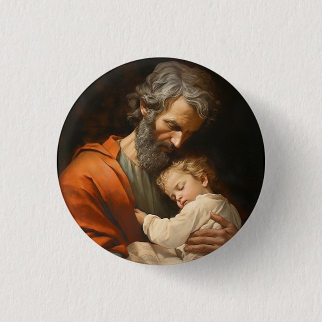 St. Joseph with the Child Jesus Button (Front)