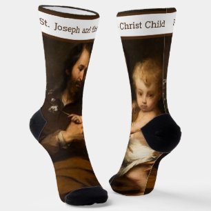 St. Joseph with the Christ Child Catholic Socks