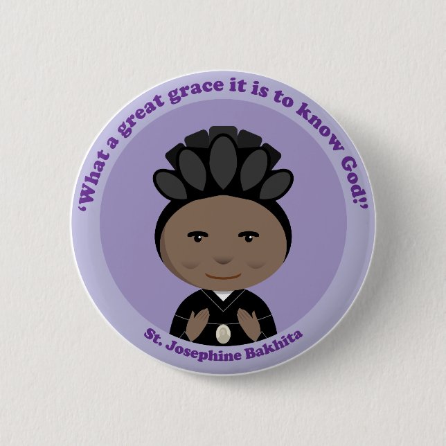 St. Josephine Bakhita Button (Front)