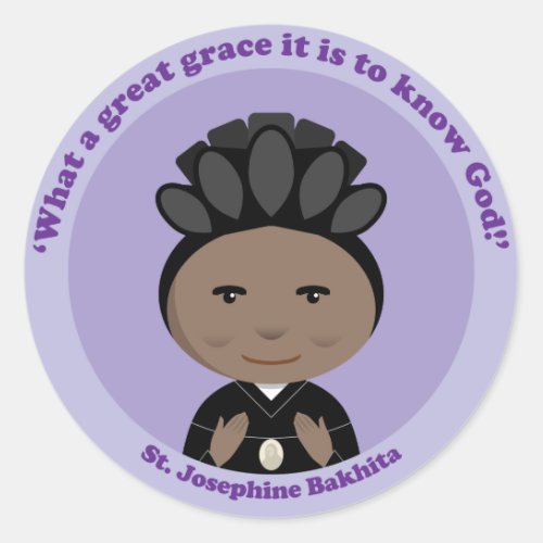 St Josephine Bakhita Classic Round Sticker