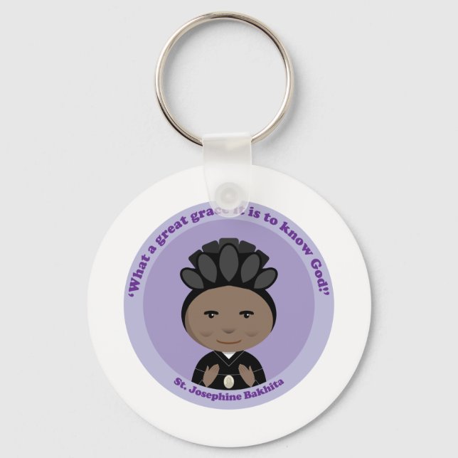 St. Josephine Bakhita Keychain (Front)