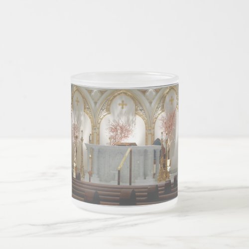 St Josephs Cathedral _ Main Altar Frosted Glass Coffee Mug