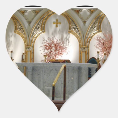 St Josephs Cathedral _ Main Altar Heart Sticker