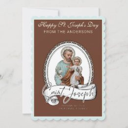 St. Joseph's Day Prayer with Jesus Card