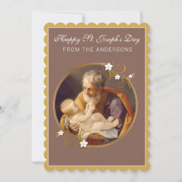 St. Joseph's Day Prayer with Jesus Card