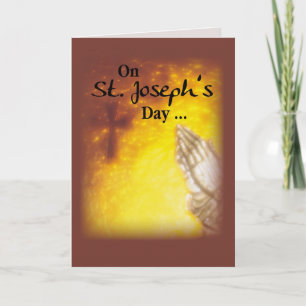 St. Joseph's Day Praying Hands Card