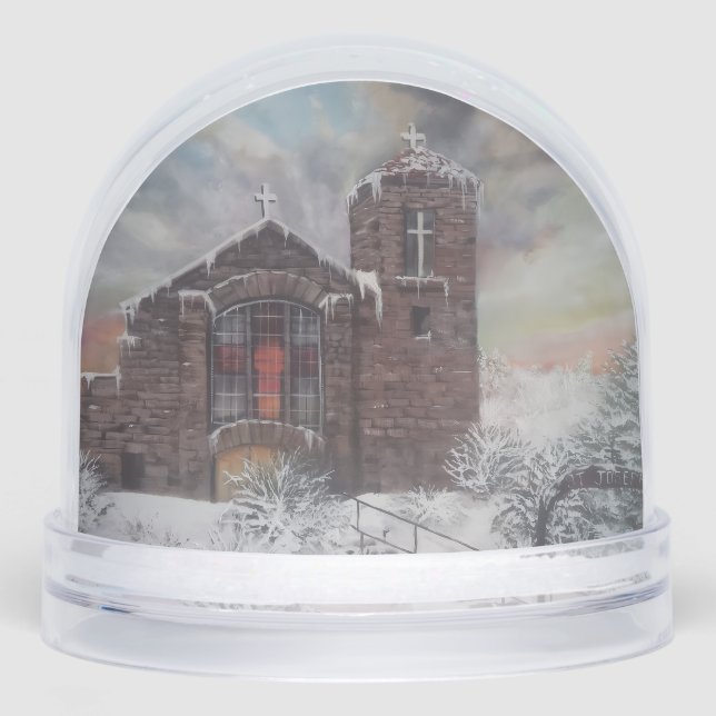St Joseph's Mission Snow Globe (Front)
