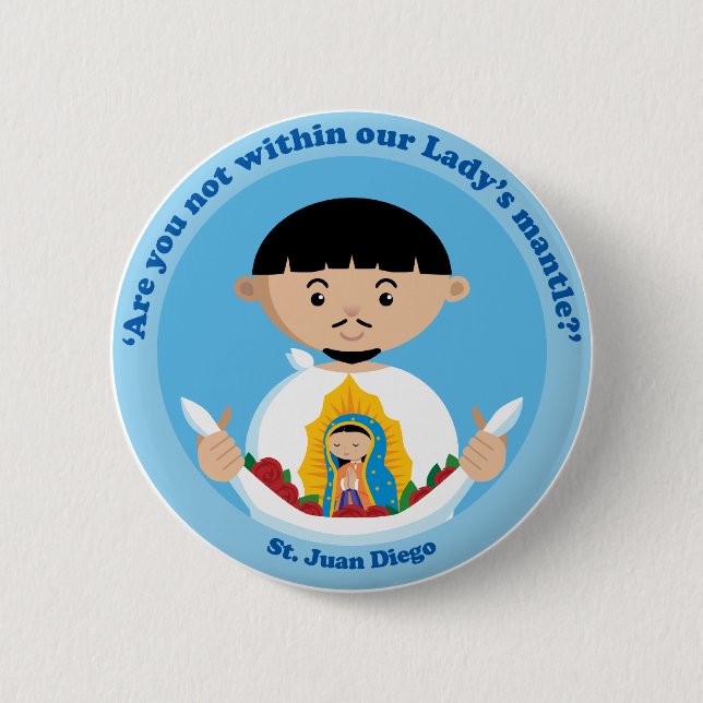 St. Juan Diego Pinback Button (Front)