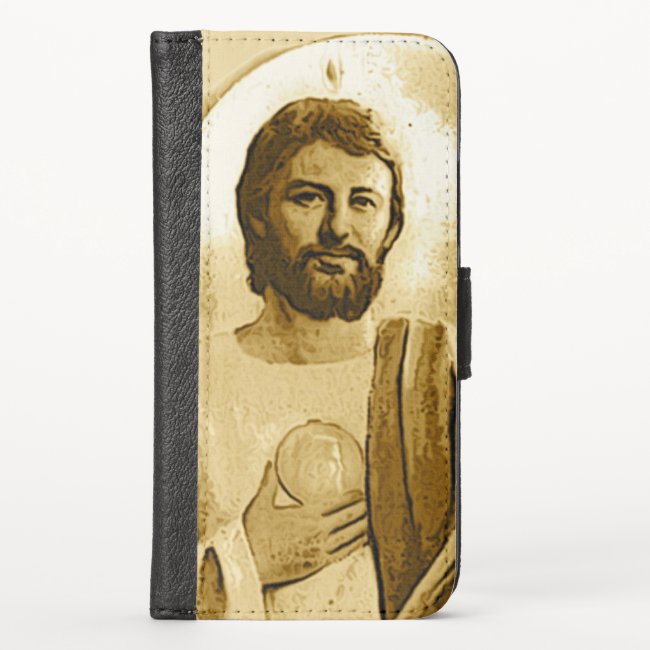 St. Jude Catholic iPhone X Wallet Case