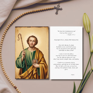 St. Jude Photo Prayer Card For illness
