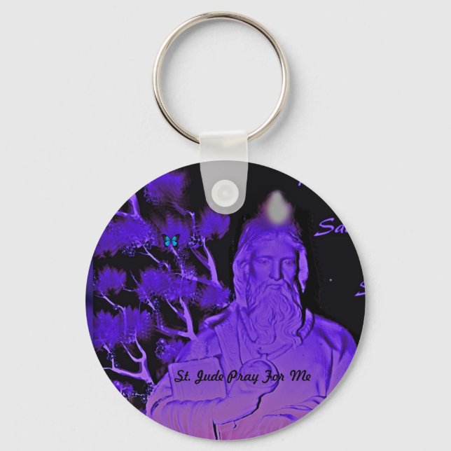 St. Jude Pray For Me Keychain (Front)