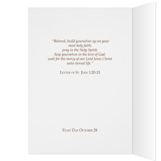 St. Jude Pray For Us (Inside (Left))