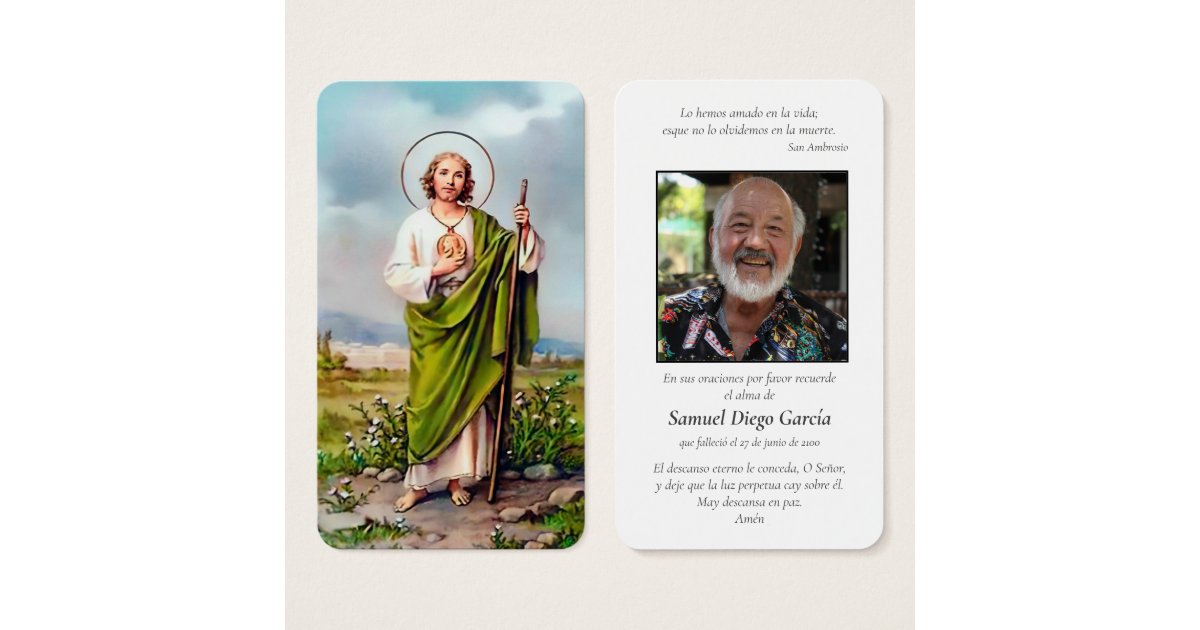 St Jude Spanish Prayer Cards Zazzle