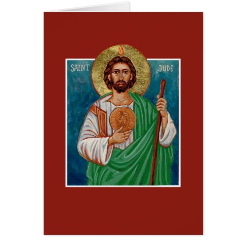 St Jude Thaddeus Icon  Lost Causes  Blank Card