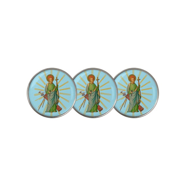 St Jude Thaddeus, Invoked for Difficult Golf Shots Golf Ball Marker (3 Up)