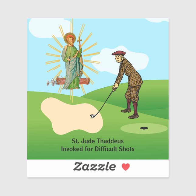 St. Jude Thaddeus & Panic-stricken Duffer Sticker (Sheet)