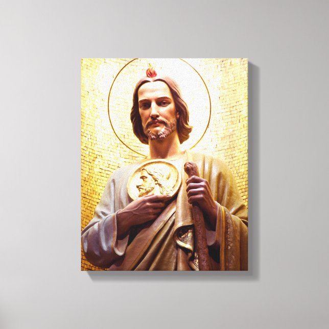 St Jude Thaddeus, patron saint of the impossible. Canvas Print (Front)