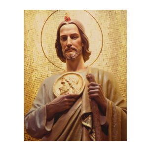 St Jude Thaddeus, patron saint of the impossible. Wood Wall Decor