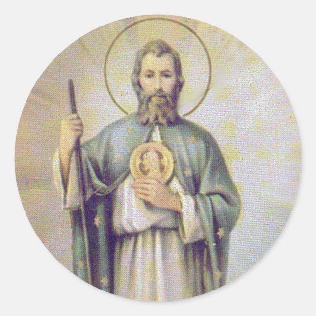 St. Jude the Apostle Cousin of Jesus Classic Round Sticker (Front)
