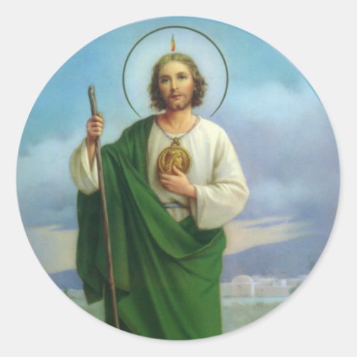 St Jude the Apostle Cousin of Jesus Classic Round Sticker