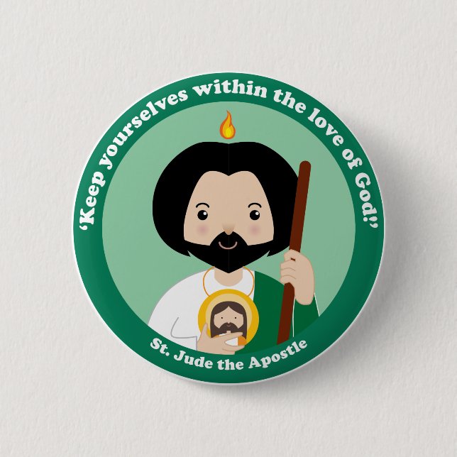 St. Jude the Apostle Pinback Button (Front)