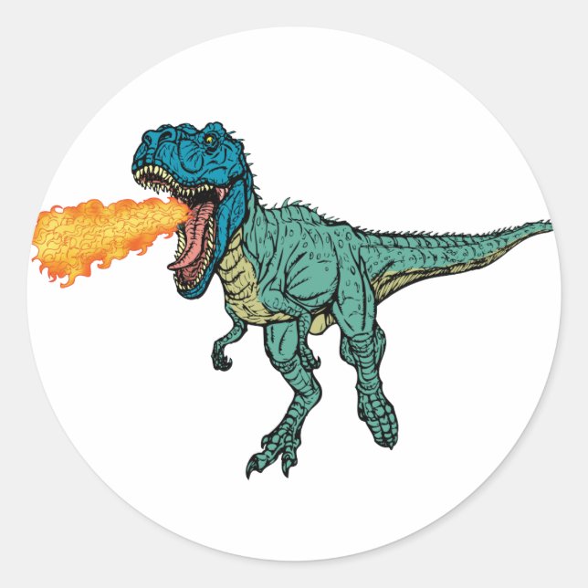 St Judeasaurus Rex by Steve Miller Classic Round Sticker (Front)