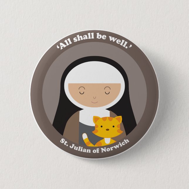 St. Julian of Norwich Button (Front)