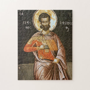 St. Justin the Martyr Byzantine Orthodox Icon Jigsaw Puzzle