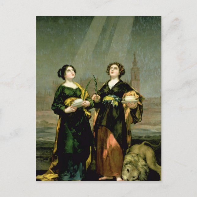 St. Justina and St. Rufina, 1817 Postcard (Front)