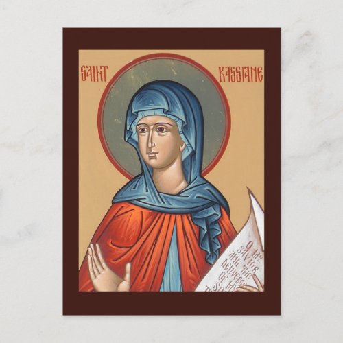 St Kassiane the Hymnographer Prayer Card