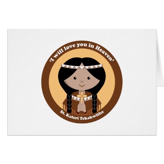 St. Kateri Tekakwitha Cards (Front Horizontal)