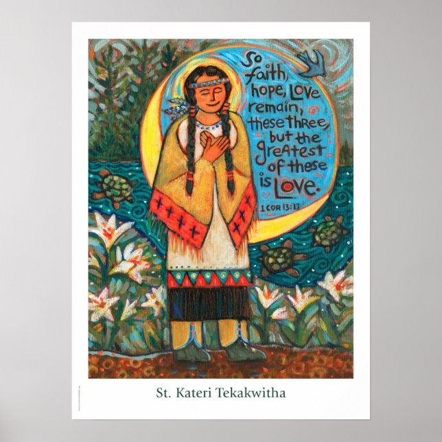 St. Kateri Tekakwitha Catholic Classroom poster (Front)