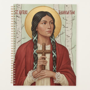 St. Kateri Tekakwitha Catholic Saint Lily Mohawks Planner