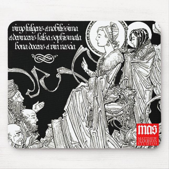 St. Katherine of Alexandria Mousepad (Front)
